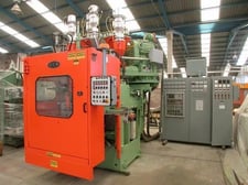 Bekum #BM-401, Blow Molder, 1 Head, 1.6" screw, 14" x 16" platen, 10 HP, 440 V., 1984
