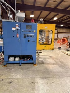 Rocheleau #CS-1, Blow Molder, 5 Ton, 50mm screw, 40 HP