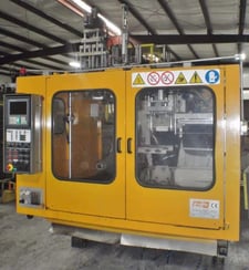 Magic #MGL5ND, Blow Molder, 2 Heads, 80 mm screw, 56 HP, 460 V., 1999