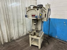 6 Ton, Denison #WR067HC264FSD366A512CE21466100303, C-frame hydraulic press, 12" stroke, 7.5 HP