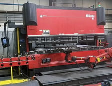 243 Ton, Amada #HDS2204NTW, CNC hydraulic press brake, 14' overall, 148" between housing, 26" open, AMNC-PC