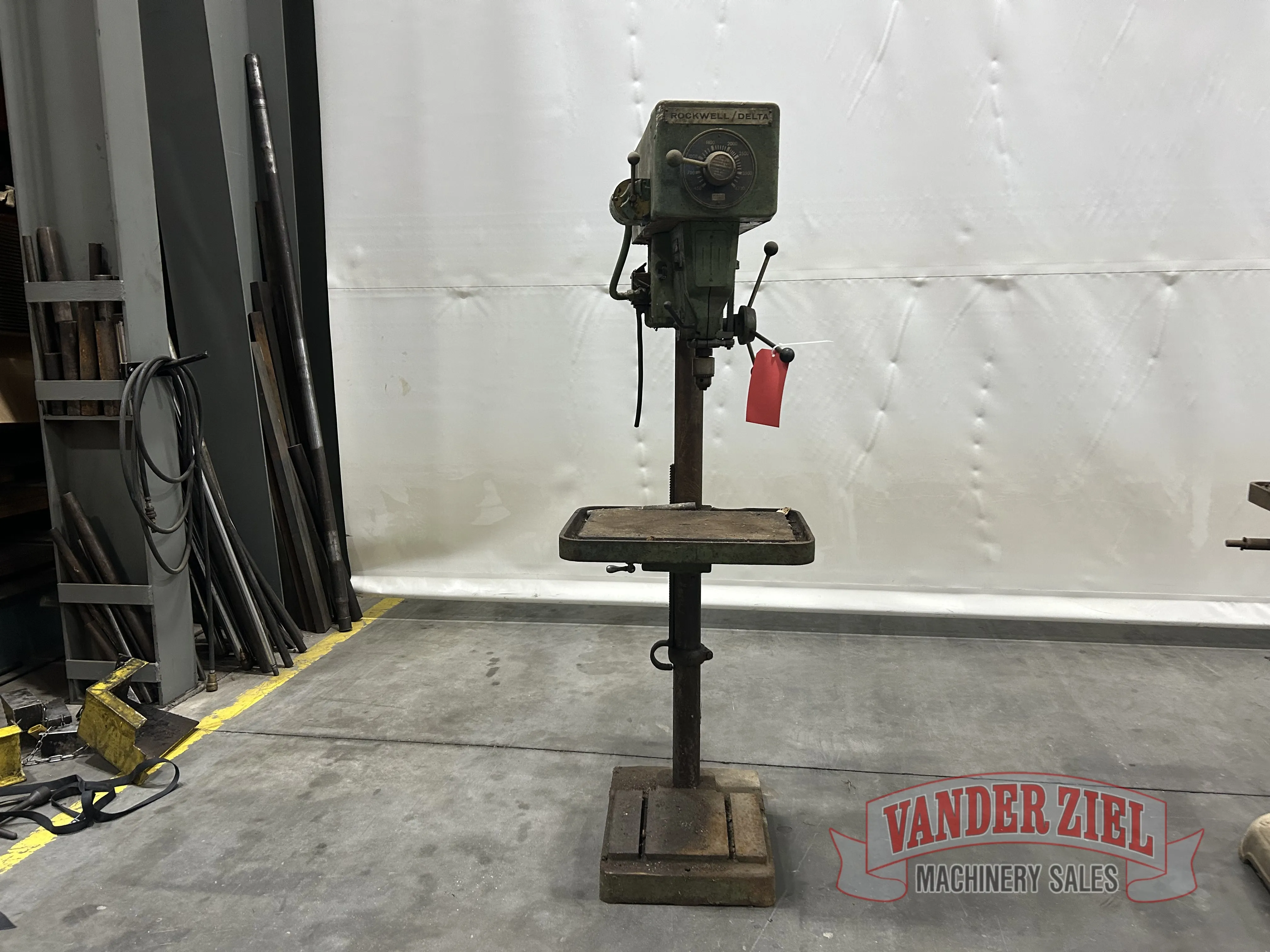 Delta Rockwell #15-655, Floor Drill Press, cast iron head/table/base