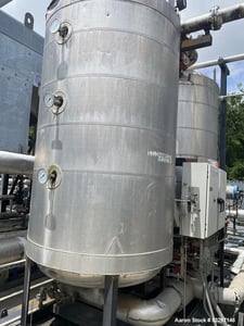 Industrial Piping, Dual Regenerative Gas Dryer Skid, 500 Gallon, 304 Stainless Steel, NB Stamped, skid mount