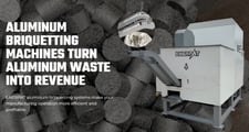 Enerpat No. BM-D1090 Emerpat, Fully Automatic Aluminum Chips Briquetter, High-Density 90 mm Briquettes, PLC