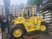 25000 lb. Clark #C500-YS-250D, hvy-duty ind forklift, 148" lift height, Detroit Diesel Series 40 engine, side