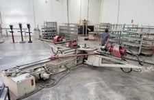 Hufford #A-10, stretch wrap forming machine, 17.5 ton, 30" x 65" table, 35.5" table height