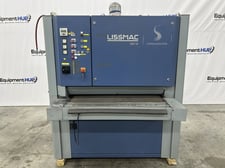 Lissmac #SteelMaster-SMD134RRB-60, 43" 3-head deburring machine, vari-speed conveyor feed