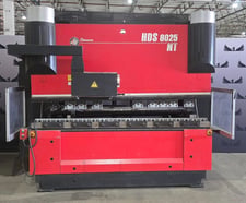 80 Ton, Amada #HDS-8025NT, CNC press brake, 8-Axis, AMNC Control, 8.6'OA, 7.9" stroke, 16.3" throat, 2008
