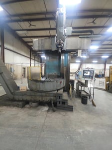 71" Froriep CNC vertical turret lathe, Fagor Control, 4 Jaw Chuck, Extra Vertical Height, 80" under Rail, 63"