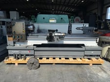 17"/22" x 80" Clausing Colchester #17, gap bed engine lathe, 15" 4-jaw chuck, 12" 3-jaw chuck, variable