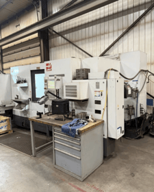 Haas #EC-400PP, 4-Axis Horizontal Machining Center, 20" X/Y/Z, 15.75" pallet, 20 HP, 8,100 RPM, 100 automatic