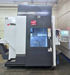 Haas #UMC-750SS, 5-Axis Universal Machining Center, 30" X, 20" Y, 20" Z, 19.7" x 24.8" table, 30 HP, 15,000
