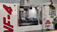 Haas #VF-4, Vertical Machining Center, 50" X, 20" Y, 25" Z, 18" x 52" table, 30 HP, 8,100 RPM, 20 automatic