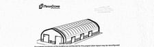 80' x 160' MegaDome #XP-80 HD, Fabric Building, 12,800 Sq. Ft., Never Assembled, Foundation Blocks Included