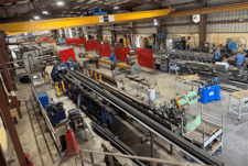 6" x 6" x 5/8" Ocean Clipper, Angle Line, Siemens 840Di Control, conveyor, 2015