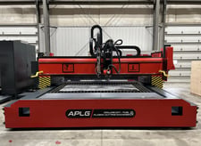 Akyapak #APLG-30/60, Combined Drilling & Plasma Cutting System, 10' x20' table, 8 station, 30 HP, 3000 RPM