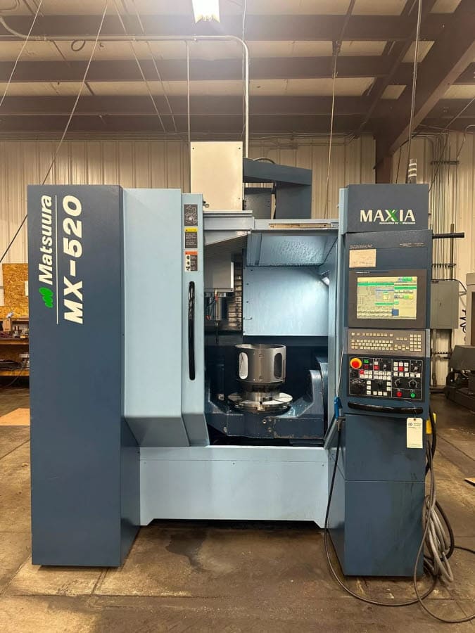 Matsuura #MX-520, 5-Axis CNC vertical machining center, Matsuura G-Tech 31i, 24.8" X, 22" Y, 20" Z, 20000