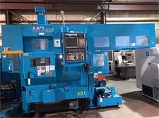 Murata #MD100, CNC turning center, 10" chuck, A2-6, 7.4" X, 6.6" Z, 2000 RPM, 15 HP, Fanuc 31i-A, gantry