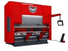 150 Ton, B-Genius, hydraulic, 10' overall, 96" between housing, Delem DA66T Control, 11" stroke, 20 HP