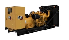 1000 KW Caterpillar #C32, stationary diesel generator set, 277/480 Volts, 1800 RPM, EPA Tier 2, open skid