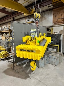 2 Ton, Acco, underhung motor driven trolley, 130' lift, excellent condition