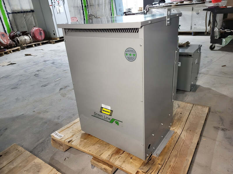 75 KVA 600 Primary, 230/400 Secondary, Beaver #TVR75T-Q34A3, Dry Type Transformer, Nema 2