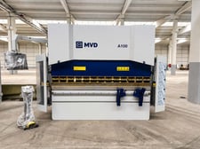 100 Ton, MVD #A100-2600, CNC Hydraulic Press Brake, 8.5' overall, 8-1/4" stroke, 16-1/8" throat, Delem DA-53T