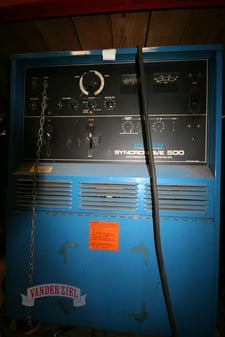 25-625 Amps, Miller Syncrowave #500, gas tungsten arc welder, #9344