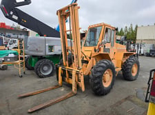 12,000 lb. Liftking #12P44, construction forklift, diesel, 144" lift, 2-stage mast, pneumatic tires