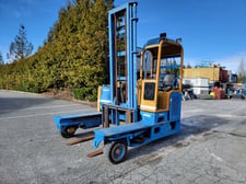8,000 lb. Omega Design #4DH12-08Q-48P, forklift, 15" lift, 2-stage mast, solid tires, 37 hours, 2005
