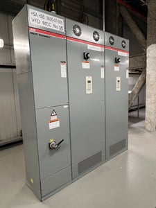 ABB, mcc connect vfd mcc nf3-0, 600 Volts, 3 Phase, 800 Amps, 3-Section