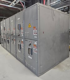 General Electric #Power/VAC, Metal Clad Switchgear, 13.8 KV, 1200 amps, 500 MVA w/tie breaker, 2007