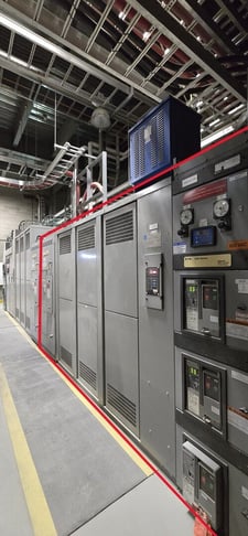 750/1000 KVA 13800 Pri, 600Y/347 Secondary, Eaton Cutler-Hammer, Unit Substation, Dry Transformer w/Magnum DS