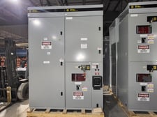 400 Amps Square D #NG44D, ISO-Flex Medium-Voltage Motor Starter Lineup, 4160 Volts, 500 HP, (4) vacuum