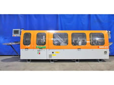 Fravol #Smart-S600-23, edgebander w/pre-mill & corner rounding, 5/16" edge, 2-3/8" panel thickness, 4" min.