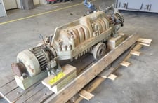 390 GPM, Byron-Jackson #3x6x9D-DVMX, Vertical Multistage Centrifugal Pump, 6" suction x 3" discharge, 3600 RPM