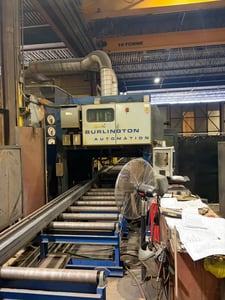 Burlington Automation #Python-X, CNC robotic plasma structural steel system, 36" max profile, Hypertherm