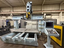 DMS #5T6-10-5-48STOLxx, 5-Axis CNC router, 60" x 120" table, 24 HP, 24,000 RPM, 48" Z, 12-station ATC, Fagor