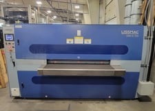 Lissmac #SBM-XL-1500-G2S2, deburring & edge rounding machine, 60" working width, 4.72" max thickness, 2014