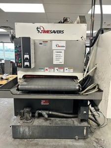 Timesavers #Lynx-37-MWT-DD-60, wet deburring machine, 36" working width, (2) heads, 20/15 HP, 2021