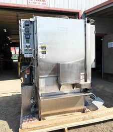 Stoelting #CSW-123, rotary turntable parts washer, 26" turntable, 800 LB capacity, 90 GPM @ 50 PSI, 2008