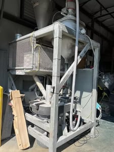 PowderKing #DD-120, pulverizer, 7" x 16" opening, 75 HP direct drive, 30 mesh, 500-800 Lbs/Hr LDPE