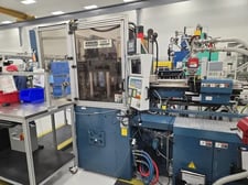 88 Ton, 1.72 oz., Arburg #1200T-800-150, rotary table injection molding machine, 47" x 47" platens, Selogica