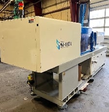 110 Ton, 3.4 oz., Toyo #Si-110II, injection molding machine, 16.14" x 16.14" tie bars, PLCS-10 Control, 2003
