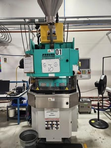 25 Ton, 2.3 oz., Arburg #Allrounder-275V, vertical injection molding machine, 14.76" x 18.7" platens, 30mm