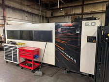 Mazak #Optiplex-3015-Fiber-II, CNC fiber laser cutting system, 6,000 watt, 5' x 10' table, Mazak CNC, 2018