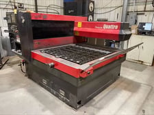 Amada #Quattro, CNC laser cutting system, 1,000 watt, 4' x 4' table, approx. 42,000 hours, Fanuc 16i-L