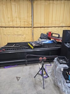 DynaTorch #XL2, CNC plasma cutting system, 5' x 10' table, Hypertherm 105 with 50' Leeds, Dell I7 with