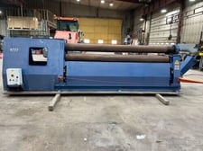 10' x 1/4" Faccin #DP3-3123, 3-roll double pinch plate bending roll, 8.5" top roll, 2014