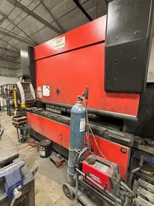 187 Ton, Amada #HFE-1703S, CNC hydraulic press brake, 10.2' overall, 106" between housing, 7.8" stroke, 16.5"